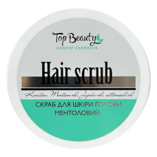 Скраб-пілинг для шкіри голови ментол TOP BEAUTY 250 мл