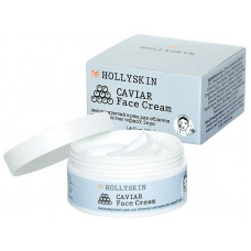 Омолоджувальний крем для обличчя з екстрактом чорної ікри HOLLYSKIN Caviar Face Cream, 50мл.