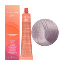 Крем-фарба для волосся Inebrya Color 10/02 платиновий блонд пастельно-фіолетовий, 100 мл