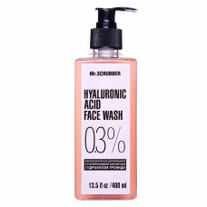 Гель для вмивання з гіалуроновою кислотою Hyaluronic acid face wash 0,3% Mr.SCRUBBER, 400 мл.
