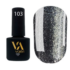 Гель-лак VALERI Color №103 графітовий з блискітками 6 ml