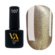 Гель-лак VALERI Color №107 мікроблискітки золоті 6 ml