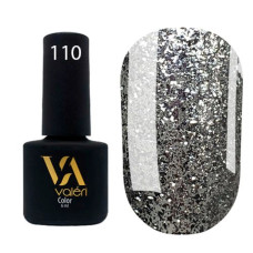 Гель-лак VALERI Color №110 блискітки срібні 6 ml