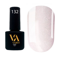 Гель-лак VALERI Color №132 рожевий з блискітками 6 ml