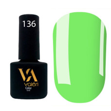 Гель-лак VALERI Color №136 яскравий зелений 6 ml