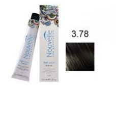 Фарба для волосся Nouvelle Hair Color 3.78 чорна перлина, 100 мл