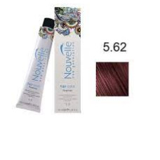 Крем-фарба для волосся Nouvelle Hair Color 5.62 світлий червоний матово-коричневий, 100 мл