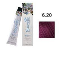 Фарба для волосся Nouvelle Hair Color 6.20 темно-фіолетовий русявий, 100 мл