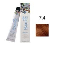 Фарба для волосся Nouvelle Hair Color 7.4 мідно-русявий, 100 мл