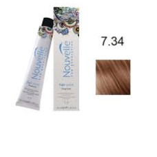 Фарба для волосся Nouvelle Hair Color 7.34 золотистий мідно-русявий, 100 мл