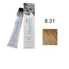 Фарба для волосся Nouvelle Hair Color 8.31 золотистий попелястий світло-русявий, 100 мл