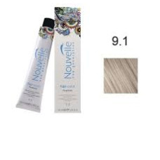 Фарба для волосся Nouvelle Hair Color 9.1 попелястий блондин, 100 мл