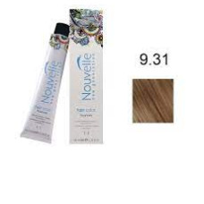 Фарба для волосся Nouvelle Hair Color 9.31 золотистий попелястий блондин, 100 мл