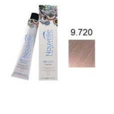 Фарба для волосся Nouvelle Hair Color 9.720 дуже світлий коричнево-фіолетовий блондин, 100 мл