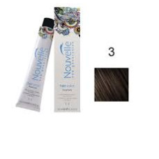 Фарба для волосся Nouvelle Hair Color 3 темно-коричневий, 100 мл