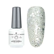 Гель лак ATICA Silver Sparkle GPM119, 7,5 мл