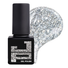 Гель-лак Jerden Proff Gel Polish №15 (срібний з блискітками), 5 мл 