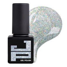 Гель-лак Jerden Proff Gel Polish №16 (срібний з голографічним мікроблиском), 5 мл 