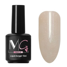 Рідкий акрігель MG Liquid Acrygel №08 (блідо-рожевий з мікроблиском), 15 мл