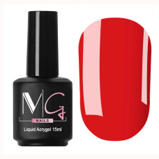 Рідкий акрігель MG Liquid Acrygel №20 (яскравий червоний), 15 мл