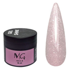 Гель для нарощування MG Shine Gel №05 (рожевий, світловідбивний), 15 мл