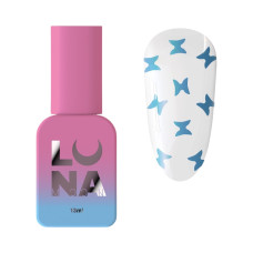 Топ без липкого шару Luna Butterfly Blue з блакитними метеликами, 13ml