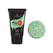 Полігель з шимером ATICA Polymix Mint, 30 г