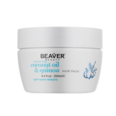Зволожуюча маска для сухого волосся з кокосовим маслом – Beaver Professional Coconut Oil & Quinoa Mask, 250 мл