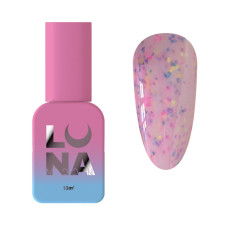 Камуфлююча база Luna Tutti Frutti Base №12 (молочно-рожевий з різнокольоровими вкрапленнями) 13 мл