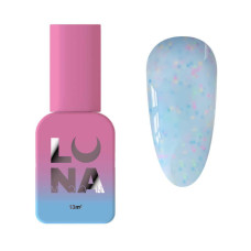 Камуфлююча база Luna Tutti Frutti Base №18 (блакитний з різнокольоровими вкрапленнями) 13 мл