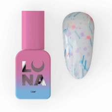 Камуфлююча база Luna Tutti Frutti Base №20 (молочний з різнокольоровими вкрапленнями та фігурками) 13 мл