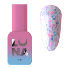 Камуфлююча база Luna Tutti Frutti Base №01 (молочно-білий з різнокольоровими вкрапленнями) 13 мл