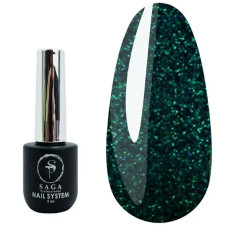 Гель-лак SAGA Fiery Gel №23 смарагдовий світловідбиваючий 9 мл