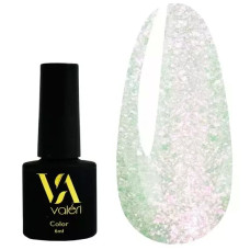 Гель-лак VALERI Color №026 білий хамелеон з блискітками 6 мл VA26