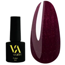 Гель-лак VALERI Color №118 темно-вишневий з мікроблиском 6 ml