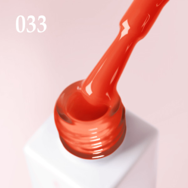 Гель-лак JOIA vegan 033 яскраво-червоний 6 мл