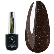 Гель-лак SAGA Fiery Gel №21 коричневий світловідбиваючий 9 мл