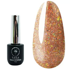 Гель-лак SAGA Fiery Gel №20 золотий світловідбиваючий 9 мл