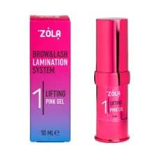 Складник для ламінування брів і вій ZOLA Color Lab 01 Lifting Pink Gel, 10 мл