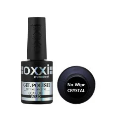Топ без липкого шару для гель-лаку OXXI NO-WIPE CRYSTAL TOP (Закріплювач без липкого шару) 10 мл