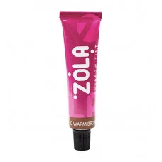 Фарба для брів ZOLA 02 WARM BROWN (ТЕПЛИЙ КОРИЧНЕВИЙ) 15 мл